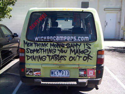 Wicked Camper Van Australia